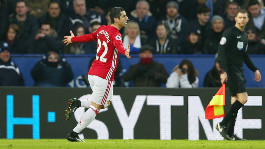 Selebrasi Henrik Mkhitaryan (Manchester United). Copyright: © Matthew Peters/Man Utd via Getty Images